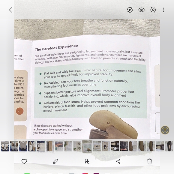 Earthing Harmony Elegant Brown Leather "Grounding" Ballet Flats - Picture 11 of 15